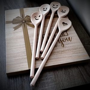 Wooden Spoons, Serving spoon, Kitchen utensil, Spoon with face Shapes, faces on wooden spoons- Organic and Durable Wood Kitchen Utensils, Eco Friendly