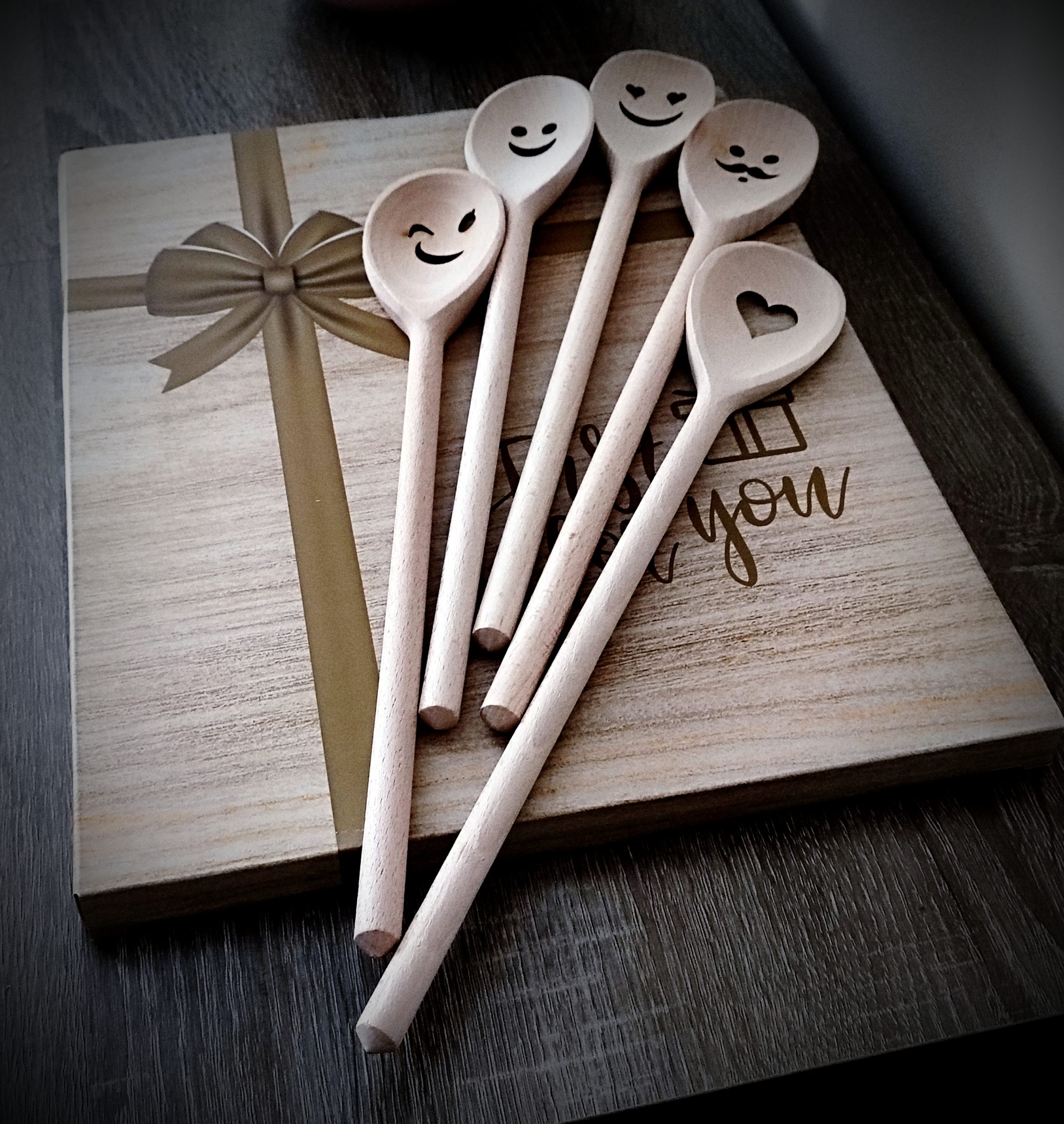 Wooden Spoons, Serving spoon, Kitchen utensil, Spoon with face Shapes, faces on wooden spoons- Organic and Durable Wood Kitchen Utensils, Eco Friendly