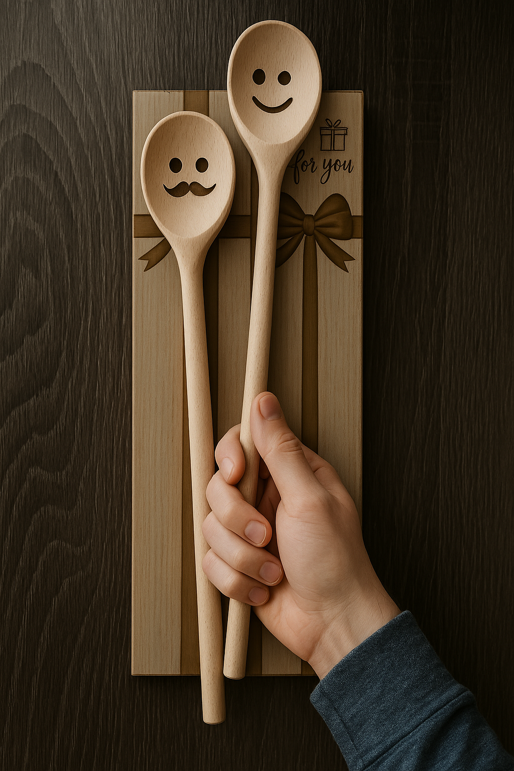 Wooden Spoons, Serving spoon, Kitchen utensil, Spoon with face Shapes, faces on wooden spoons- Organic and Durable Wood Kitchen Utensils, Eco Friendly